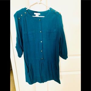Cooperative (UO) hunter green tunic dress, size L
